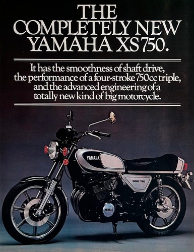 Pubblicità yamaha 750 1976 - yamaha,