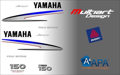Kit adesivi motore yamaha 150 - adesivi,